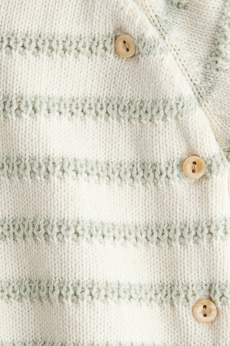 اتش اند ام طقم محبوك من القطن - عبوة من قطعتين